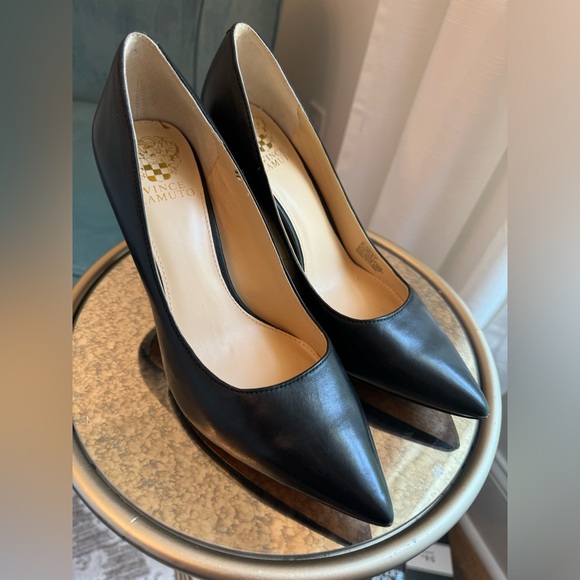 Vince Camuto Shoes - Vince Camuto Sevilla Leather Stiletto Pointed Toe Heel